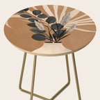 Minimal vase with plant leaves 1 Side Table Gallery Image 2