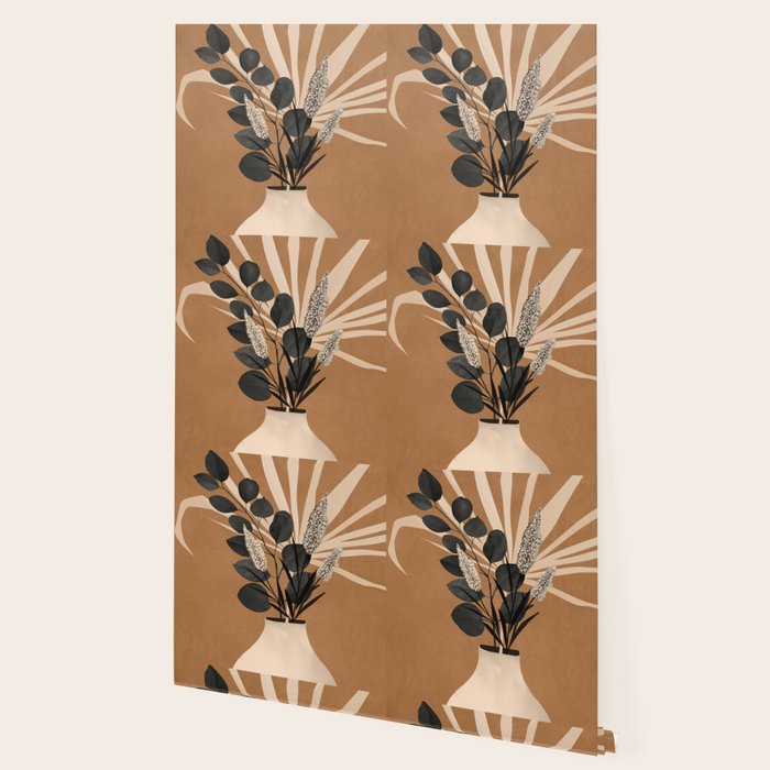 Minimal vase with plant leaves 1 Wallpaper Gallery Image 2