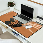 Minimal vase with plant leaves 1 Desk Mat Gallery Image 2