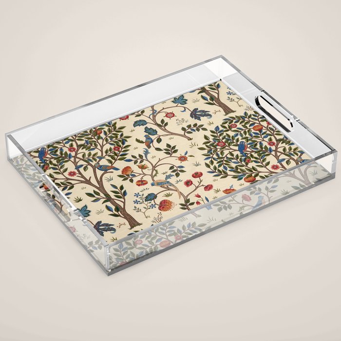 William Morris "Kelmscott Tree" 1. Acrylic Tray Gallery Image 1