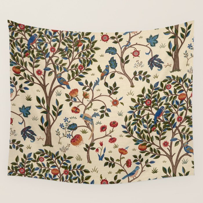 William Morris "Kelmscott Tree" 1. Wall Tapestry Gallery Image 4