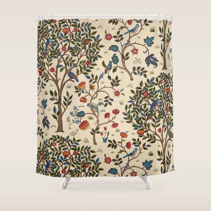 William Morris "Kelmscott Tree" 1. Shower Curtain Gallery Image 1