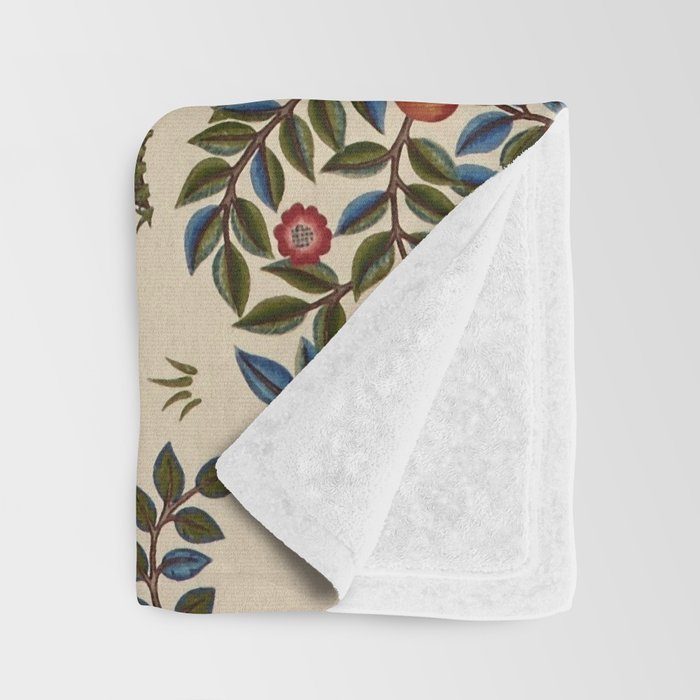 William Morris "Kelmscott Tree" 1. Throw Blanket Gallery Image 3