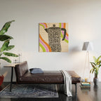 Moka Pot Rainbow - Cream Wood Wall Art Gallery Image 2