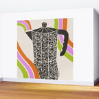 Moka Pot Rainbow - Cream Wall Mural Gallery Image 2
