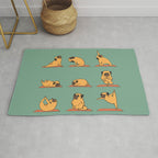 Pug Yoga Rug Gallery Image 1