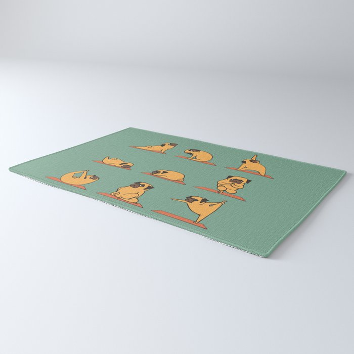 Pug Yoga Rug Gallery Image 3