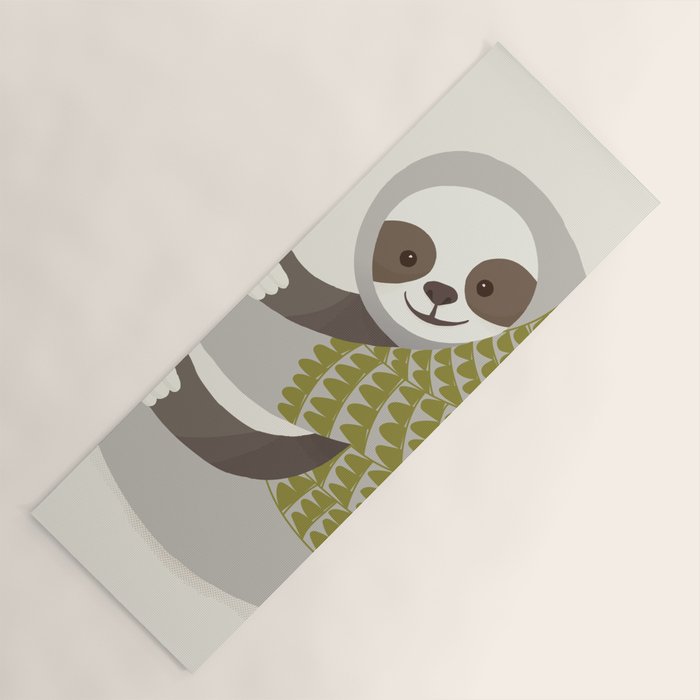 Whimsical Sloth Yoga Mat Gallery Image 1