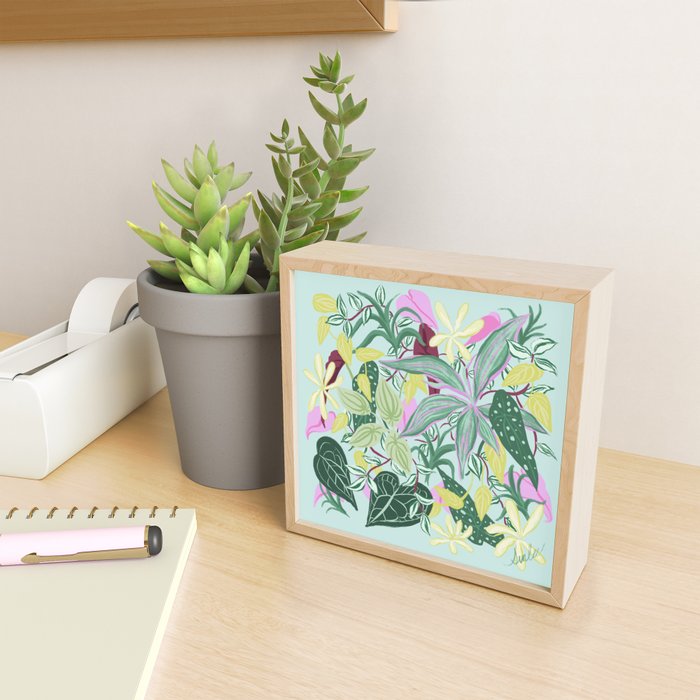 Crowded Houseplants Mini Art Print Gallery Image 2