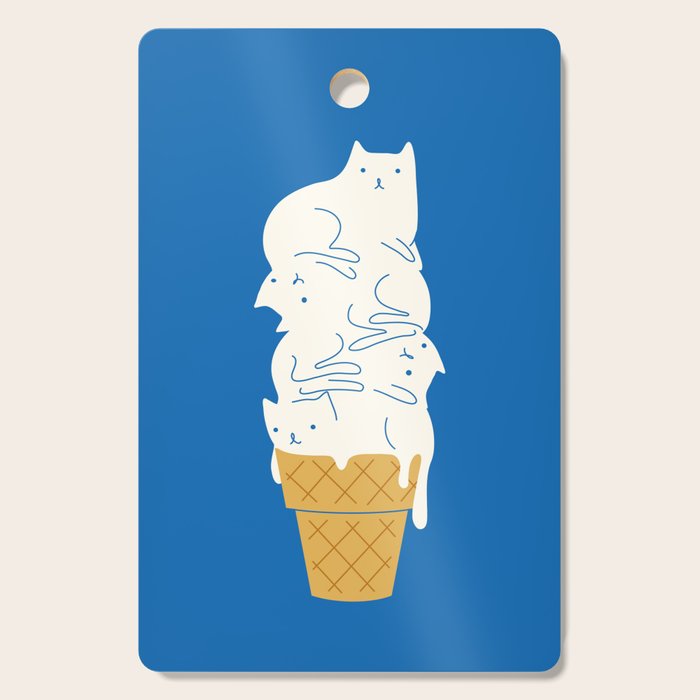Cats Ice Cream Cutting Board Gallery Image 1