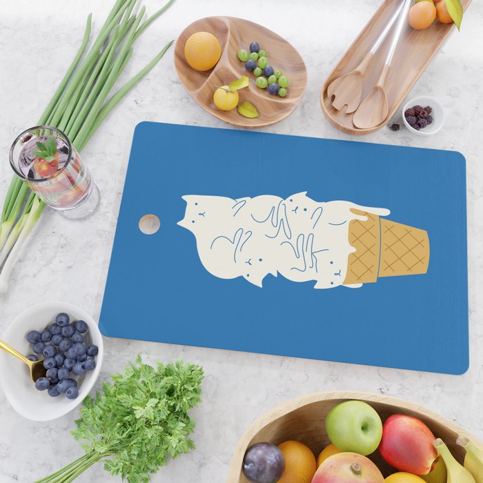 Cats Ice Cream Cutting Board Gallery Image 2