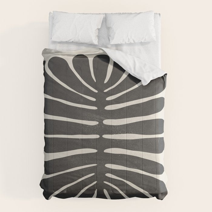 Sea Leaf: Noir Comforter Gallery Image 6