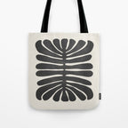 Sea Leaf: Noir Tote Bag Gallery Image 1