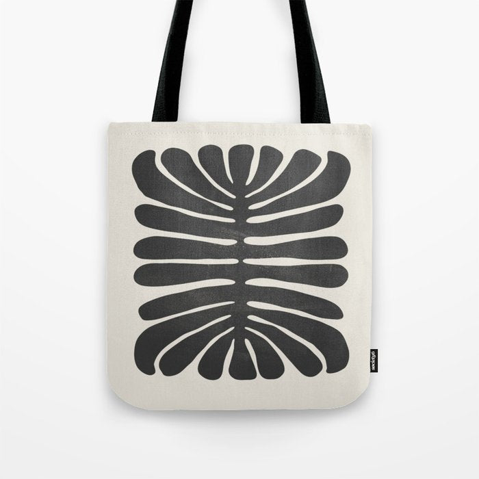Sea Leaf: Noir Tote Bag Gallery Image 1