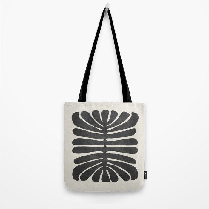 Sea Leaf: Noir Tote Bag Gallery Image 2