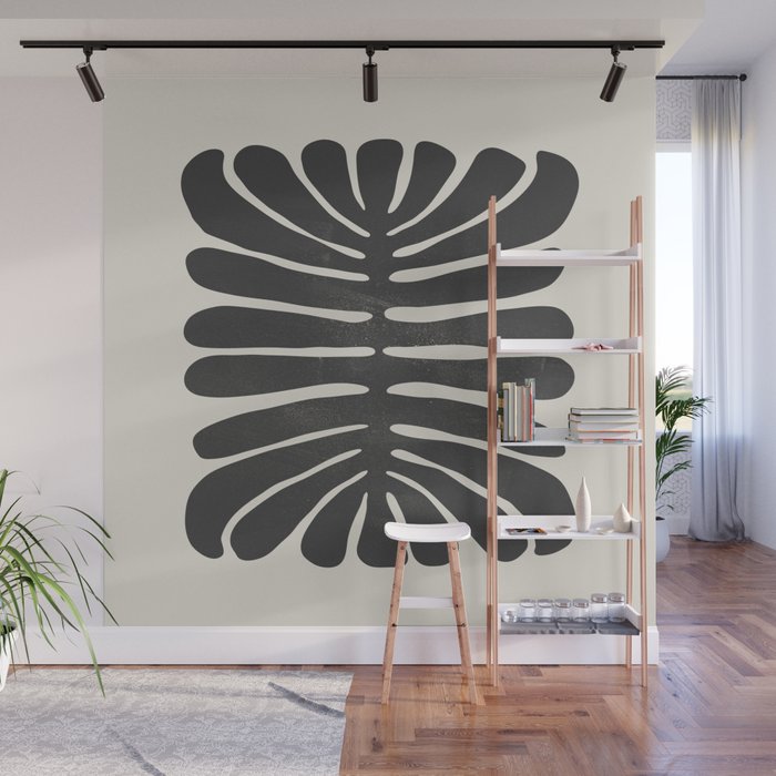 Sea Leaf: Noir Wall Mural Gallery Image 1