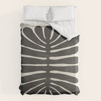 Sea Leaf: Noir Duvet Cover Gallery Image 6
