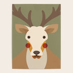Red Deer Animal Portrait Poster Gallery Image 4
