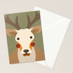 Red Deer Animal Portrait Stationery Card Gallery Image 2