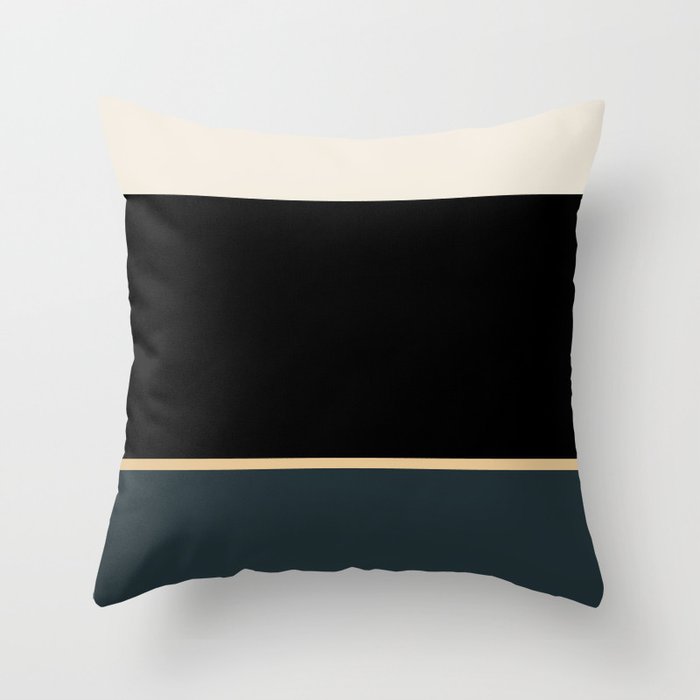 Contemporary Color Block XLV Throw Pillow Gallery Image 1