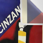 Vintage Cinzano Italian Yellow Zebra Advertisement Wall Art Wall Tapestry Gallery Image 3