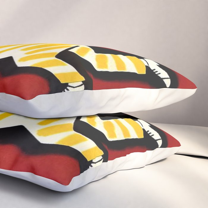 Vintage Cinzano Italian Yellow Zebra Advertisement Wall Art Pillow Sham Gallery Image 3