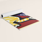 Vintage Cinzano Italian Yellow Zebra Advertisement Wall Art Yoga Mat Gallery Image 2