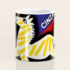 Vintage Cinzano Italian Yellow Zebra Advertisement Wall Art Coffee Mug Gallery Image 4