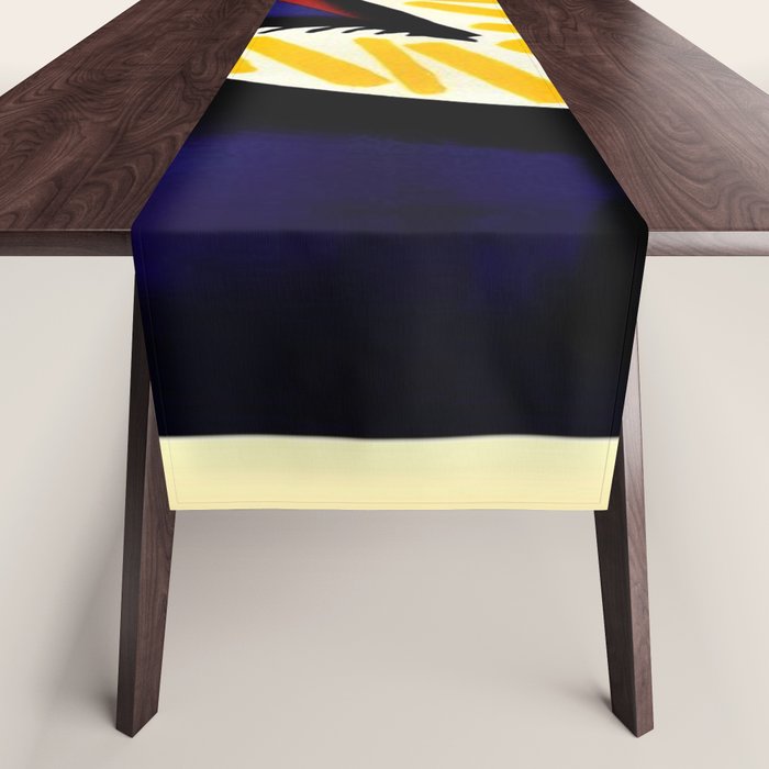 Vintage Cinzano Italian Yellow Zebra Advertisement Wall Art Table Runner Gallery Image 1