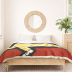 Vintage Cinzano Italian Yellow Zebra Advertisement Wall Art Duvet Cover Gallery Image 3