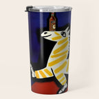 Vintage Cinzano Italian Yellow Zebra Advertisement Wall Art Travel Mug Gallery Image 3