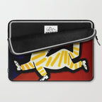 Vintage Cinzano Italian Yellow Zebra Advertisement Wall Art Laptop Sleeve Gallery Image 2