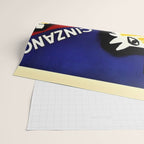 Vintage Cinzano Italian Yellow Zebra Advertisement Wall Art Wrapping Paper Gallery Image 2