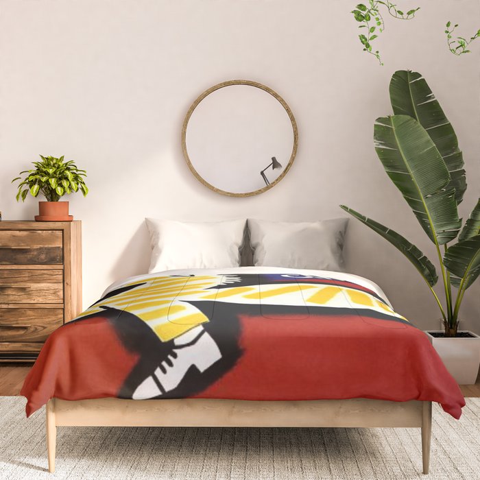 Vintage Cinzano Italian Yellow Zebra Advertisement Wall Art Comforter Gallery Image 3