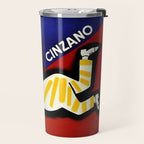 Vintage Cinzano Italian Yellow Zebra Advertisement Wall Art Travel Mug Gallery Image 2