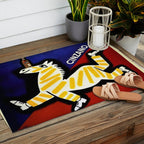 Vintage Cinzano Italian Yellow Zebra Advertisement Wall Art Outdoor Rug Gallery Image 2
