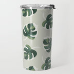 Monstera Cat pattern 1 Travel Mug Gallery Image 2