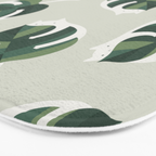 Monstera Cat pattern 1 Bath Mat Gallery Image 3
