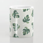 Monstera Cat pattern 1 Coffee Mug Gallery Image 4