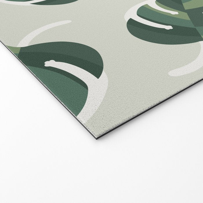 Monstera Cat pattern 1 Welcome Mat Gallery Image 2