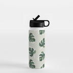 Monstera Cat pattern 1 Water Bottle Gallery Image 1