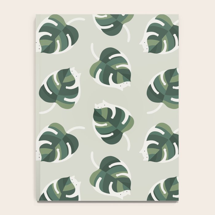 Monstera Cat pattern 1 Notebook Gallery Image 4