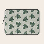 Monstera Cat pattern 1 Laptop Sleeve Gallery Image 1