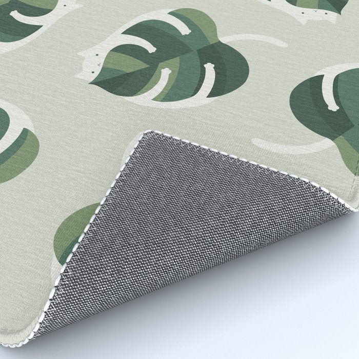 Monstera Cat pattern 1 Rug Gallery Image 4