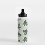 Monstera Cat pattern 1 Water Bottle Gallery Image 2
