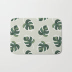 Monstera Cat pattern 1 Bath Mat Gallery Image 1