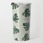 Monstera Cat pattern 1 Travel Mug Gallery Image 3