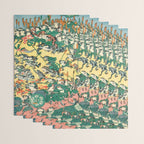 Fashionable Battle of Frogs by Kawanabe Kyosai, 1864 Wrapping Paper Gallery Image 3