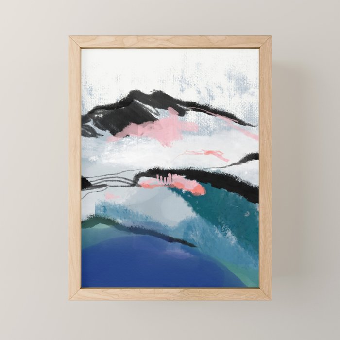 snow mountain Mini Art Print Gallery Image 1