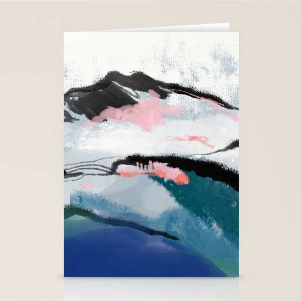 snow mountain Stationery Card Gallery Image 1